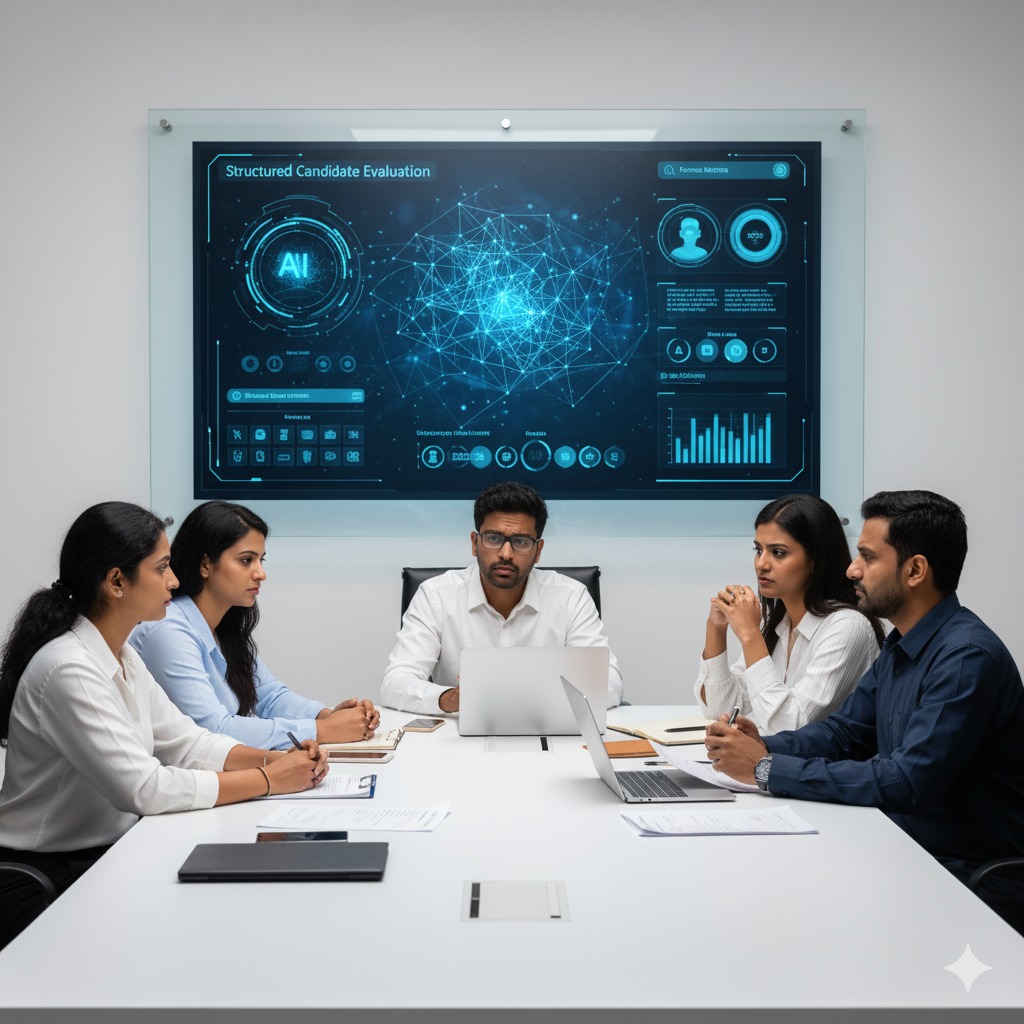 Diverse and unbiased team meeting